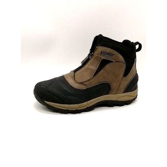Khombu Boots Mens Cliff‎ Brown 8 Cold Weather Shoe Lined Durable Zip Winter - Picture 1 of 11